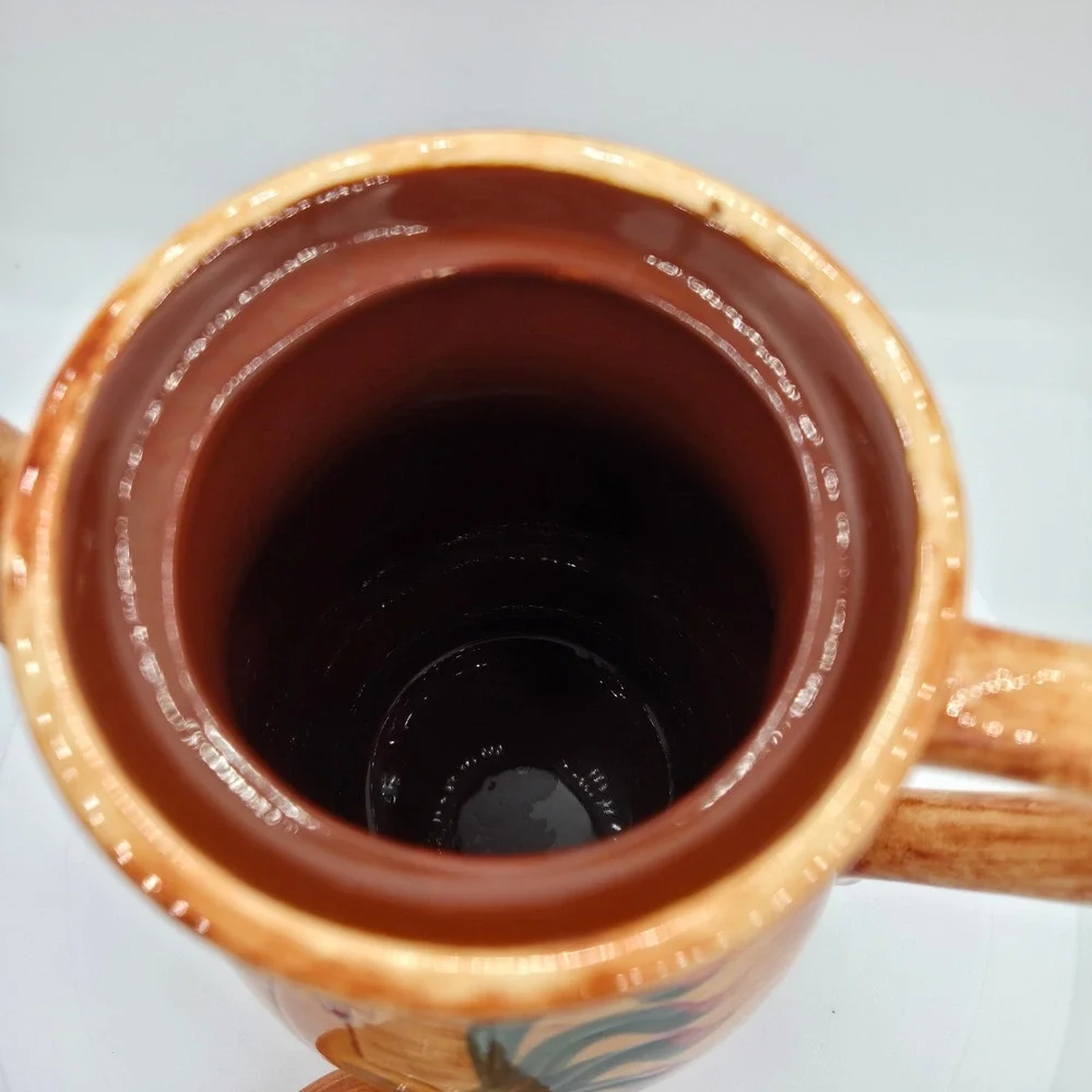 Vintage Pennsbury Pottery Primitive Farmhouse Hand Painted Coffee Server